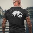 サバトラ猫 へそ天 キジトラ 猫好き おしゃれ かわいい おもしろ レトロ メンズTシャツ バックプリント 高齢者への贈り物