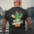 サボテンフリーハグ 思いやり メンズTシャツ バックプリント 高齢者への贈り物