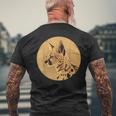 サーバル ワイルドキャット サーバルキャット アフリカン ワイルドキャット アニマル サーバル メンズTシャツ バックプリント 高齢者への贈り物