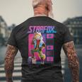 ザ・スーパーマリオギャラクシー・ムービー Fox Mccloud Retro Hero メンズTシャツ バックプリント 高齢者への贈り物