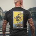 ザ・フール・タロットカード メンズTシャツ バックプリント 高齢者への贈り物