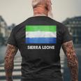 シエラレオネ国旗tシャツ メンズTシャツ バックプリント 高齢者への贈り物