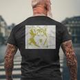 シベリアン ハスキーiberian Husky 愛犬 犬 雑貨 グッズ 人間用 愛犬家 犬好き メンズTシャツ バックプリント 高齢者への贈り物