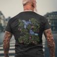 スターリング鳥・ベリー おもしろヴィンテージウクライナ風ヴィシバンカ メンズTシャツ バックプリント 高齢者への贈り物