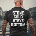 ストーンコールドスティーブボトム-ファニーゲイプライド Lgbtq クールゲイ メンズTシャツ バックプリント 高齢者への贈り物