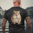 スナネズミ。 メンズTシャツ バックプリント 高齢者への贈り物
