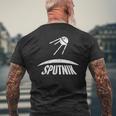 スプートニク 世界史 ソビエト連邦共産主義スプートニク メンズTシャツ バックプリント 高齢者への贈り物
