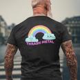 スラッシュメタルシャツ 皮肉な面白いスラッシュメタルミュージック メンズTシャツ バックプリント 高齢者への贈り物