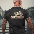 スーパーカブc100 原付バイク レトロジャパン 長袖tシャツ メンズTシャツ バックプリント 高齢者への贈り物