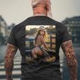 セクシーガールグラフィックtシャツ カウガールピンナップガール 4 メンズTシャツ バックプリント 高齢者への贈り物