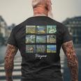 セザンヌの有名な芸術絵画 Cezanne メンズTシャツ バックプリント 高齢者への贈り物