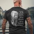 タイガー 白黒 ウィリアムブレイクの詩 メンズTシャツ バックプリント 高齢者への贈り物