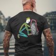 タイヤ交換。 メンズTシャツ バックプリント 高齢者への贈り物