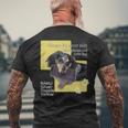 ダックス ミニチュアダックス シルバーダップル スマホ らく 犬 メンズTシャツ バックプリント 高齢者への贈り物