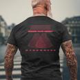 ダブルスプリット 実験 量子物理学 物理学 先生 数学 メンズTシャツ バックプリント 高齢者への贈り物