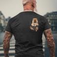 チャウチャウ愛好家のためのあなたのポケットに面白いチャウチャウ メンズTシャツ バックプリント 高齢者への贈り物