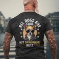 チワワ 犬種 ペット 全犬はかっこいいけどチワワのルール メンズTシャツ バックプリント 高齢者への贈り物