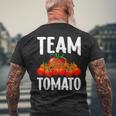 チームトマト メンズTシャツ バックプリント 高齢者への贈り物