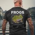 ツノガエル ストリートウェア カエル飼育員 メンズTシャツ バックプリント 高齢者への贈り物