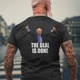 ディールは完了ですボリス・ジョンソン Brexit Deal メンズTシャツ バックプリント 高齢者への贈り物