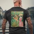 トゥールーズ・ロートレック アーティストのためのダンス メンズTシャツ バックプリント 高齢者への贈り物