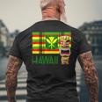 トライバル カナカ マオリ ポリネシア ティキ マスク トーテム メンズTシャツ バックプリント 高齢者への贈り物