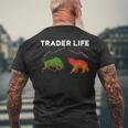 トレーダーtシャツストックtシャツデイトレードシャツマーケット外国為替 メンズTシャツ バックプリント 高齢者への贈り物