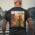 トロピカル ビーチ 夏 ミーム ジョーク トゥン サフール ジョン ポーク 面白い メンズTシャツ バックプリント 高齢者への贈り物