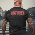 ドッグタウンカリフォルニア お土産 トリップ カレッジスタイル レッドテキスト メンズTシャツ バックプリント 高齢者への贈り物