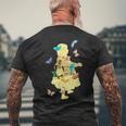 ドロシー・ゲイル・オズの魔法使い ヴィンテージフェアリーテイルブックアートスタイル メンズTシャツ バックプリント 高齢者への贈り物