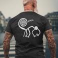 ナスカ ラインズ シャツ モンキー ペルー南米 お土産 メンズTシャツ バックプリント 高齢者への贈り物