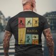 ナスカラインペルー、ペルーペルー。 メンズTシャツ バックプリント 高齢者への贈り物