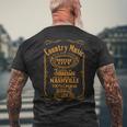 ナッシュビル テネシー Usa カントリー & ウエスタン ミュージック バンドウェア メンズTシャツ バックプリント 高齢者への贈り物