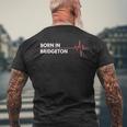 ニュージャージー州ブリヂストン 誕生都市 メンズTシャツ バックプリント 高齢者への贈り物