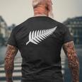 ニュージーランド国旗シダ キウイプライド Nz Nzl メンズTシャツ バックプリント 高齢者への贈り物