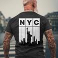 ニューヨークシティ Nyc スカイライン エンパイアステートビル メンズTシャツ バックプリント 高齢者への贈り物