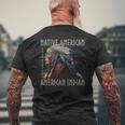 ネイティブアメリカン 20世紀 アメリカインディアン メンズTシャツ バックプリント 高齢者への贈り物