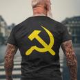 ハンマーと鎌のシンボル Cccp ソビエト連邦 メンズTシャツ バックプリント 高齢者への贈り物