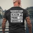 バックカントリースキー エッセンシャルチェックリスト ゲレンデ外スキーヤー用 メンズTシャツ バックプリント 高齢者への贈り物
