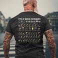 バンドクラス用楽器シャツの種類 メンズTシャツ バックプリント 高齢者への贈り物
