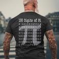 パイシャツ 100桁のパイ 100桁のパイ記号 算数 メンズTシャツ バックプリント 高齢者への贈り物