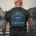 パリ 8Th Arrondissement Frenchtreetign Huitieme Elysees メンズTシャツ バックプリント 高齢者への贈り物
