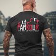 パルクール パルクール フレーランニング パルクール トレーサー メンズTシャツ バックプリント 高齢者への贈り物