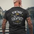 ビンテージ 1964 モーターサイクル バイカー 60歳の誕生日 メンズTシャツ バックプリント 高齢者への贈り物