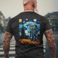 ビンテージロボットアート ゴッホ おもちゃ ロボットビルダー ロボティクス 長袖tシャツ メンズTシャツ バックプリント 高齢者への贈り物