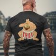 ビンテージ相撲力士 Eat ラーメン ヌードル アニメ 日本語 メンズTシャツ バックプリント 高齢者への贈り物
