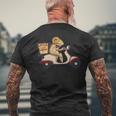 ピザデリバリースクーター イタリア料理 レディース メンズ メンズTシャツ バックプリント 高齢者への贈り物