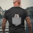ファニーラグドール猫 メンズTシャツ バックプリント 高齢者への贈り物