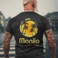 フィリピンのマニラ メンズTシャツ バックプリント 高齢者への贈り物