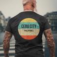 フィリピン・セブ市 メンズTシャツ バックプリント 高齢者への贈り物